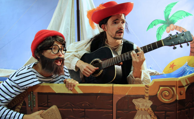 Ramon et Binocle, pirates, cie du dromadaire, spectacles pour enfants