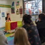 Biscotte et la boite de craquottes, spectacle petite enfance, tout-petits, compagnie du dromadaire
